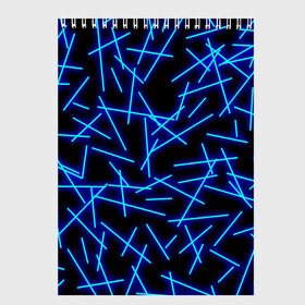 Скетчбук с принтом Неоновые линии в Курске, 100% бумага
 | 48 листов, плотность листов — 100 г/м2, плотность картонной обложки — 250 г/м2. Листы скреплены сверху удобной пружинной спиралью | geometry | neon | pattern | stripes | блестки | геометрические | геометрия | градиент | лампочка | линии | неоновый | паттерн | пламя | полоски | полосы | свет | светящиеся | сияние | текстура | текстурные