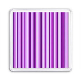 Магнит 55*55 с принтом Фиолетово-чёрные полосы в Курске, Пластик | Размер: 65*65 мм; Размер печати: 55*55 мм | вертикальные полосы | вертикальный рисунок | линии | полосы | розовый | светлый | темный | фиолетовый | черный
