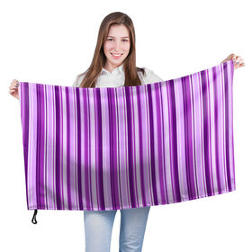 Флаг 3D с принтом Фиолетово-чёрные полосы в Курске, 100% полиэстер | плотность ткани — 95 г/м2, размер — 67 х 109 см. Принт наносится с одной стороны | вертикальные полосы | вертикальный рисунок | линии | полосы | розовый | светлый | темный | фиолетовый | черный