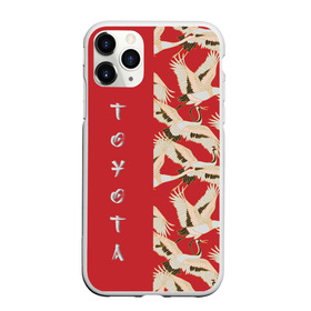 Чехол для iPhone 11 Pro матовый с принтом Toyota в Курске, Силикон |  | pattern | supra | toyota | гуси | гусь | журавли | журавль | красная | красный | птицы | цапли | цапля | япония | японский | японский узор