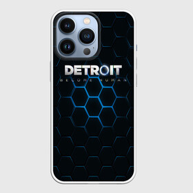 Чехол для iPhone 13 Pro с принтом DETROIT (S) в Курске,  |  | android | connor | detroit become human | game | rk 800 | urban | будущее | город | детроит | игры | мир | роботы | технологии