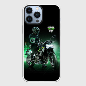 Чехол для iPhone 13 Pro Max с принтом Kawasaki Ninja Cup в Курске,  |  | cup | helmet | japan | kawasaki | motorcycle | night | ninja | racer | гонщик | кубок | мотоцикл | ночь | шлем | япония