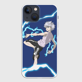 Чехол для iPhone 13 mini с принтом Молния HH Киллуа Золдик в Курске,  |  | anime | hisoka | hunter x hunter | japan | killua | аниме | анимешникам | герои | гон | детские | иллуми | курапика | манга | мультсериал | мультфильм | охотник | приключения | фрикс | хантер | хисока | хищник | хролло