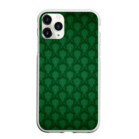 Чехол для iPhone 11 Pro Max матовый с принтом Готические зелёные цветы в Курске, Силикон |  | Тематика изображения на принте: готика | зеленый | светлый | темный | цветы