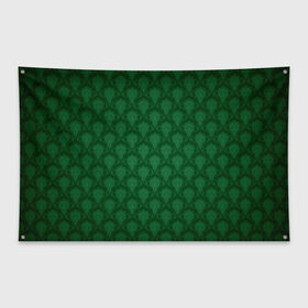 Флаг-баннер с принтом Готические зелёные цветы в Курске, 100% полиэстер | размер 67 х 109 см, плотность ткани — 95 г/м2; по краям флага есть четыре люверса для крепления | готика | зеленый | светлый | темный | цветы