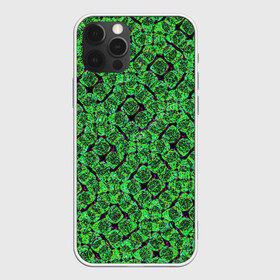 Чехол для iPhone 12 Pro Max с принтом Зелёная спираль в Курске, Силикон |  | зелёный | рисунок | спираль | тёмный