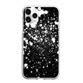 Чехол для iPhone 11 Pro Max матовый с принтом Белая краска в Курске, Силикон |  | casual | pattern | snow | winter | акварельные | брызги | зима | краски | круги | крутые | мазки | маляр | модные | мужские | ночь | паттерн | популярные | пятна | пятнистый | снег | снегопад | снежинки | текстура