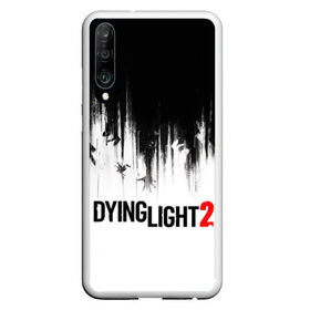 Чехол для Honor P30 с принтом Dying Light 2 в Курске, Силикон | Область печати: задняя сторона чехла, без боковых панелей | 2 | 2021 | dying light | light | logo | techland | игра | красный | кровь | лого | логотип