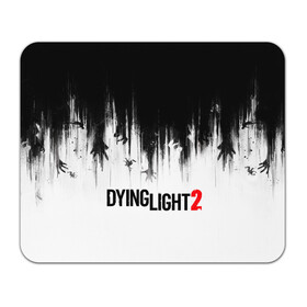 Коврик для мышки прямоугольный с принтом Dying Light 2 в Курске, натуральный каучук | размер 230 х 185 мм; запечатка лицевой стороны | 2 | 2021 | dying light | light | logo | techland | игра | красный | кровь | лого | логотип
