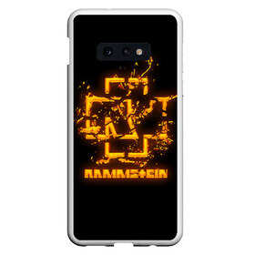 Чехол для Samsung S10E с принтом RAMMSTEIN в Курске, Силикон | Область печати: задняя сторона чехла, без боковых панелей | amerika | art | germany | logo | rammstein | rock | till lindemann | арт | германия | группа | логотип | музыка | немецкая группа | немцы | песня | раммштайн | рамштайн | рок