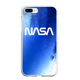 Чехол для iPhone 7Plus/8 Plus матовый с принтом NASA / НАСА в Курске, Силикон | Область печати: задняя сторона чехла, без боковых панелей | 