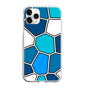 Чехол для iPhone 11 Pro Max матовый с принтом Ледяной витраж в Курске, Силикон |  | витраж | геометрия | зенит | сетка | синий | соты | футбол
