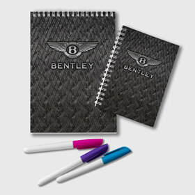 Блокнот с принтом Bentley в Курске, 100% бумага | 48 листов, плотность листов — 60 г/м2, плотность картонной обложки — 250 г/м2. Листы скреплены удобной пружинной спиралью. Цвет линий — светло-серый
 | bentayga | bentley flying spur | cayenne | continental gt | doug demuro | бентли | внедорожник | тайкан | тест драйв | турбо