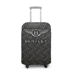Чехол для чемодана 3D с принтом Bentley в Курске, 86% полиэфир, 14% спандекс | двустороннее нанесение принта, прорези для ручек и колес | bentayga | bentley flying spur | cayenne | continental gt | doug demuro | бентли | внедорожник | тайкан | тест драйв | турбо