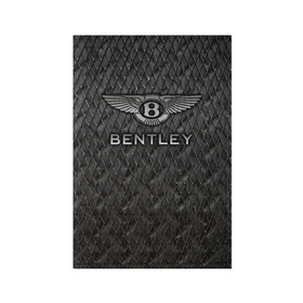 Обложка для паспорта матовая кожа с принтом Bentley в Курске, натуральная матовая кожа | размер 19,3 х 13,7 см; прозрачные пластиковые крепления | bentayga | bentley flying spur | cayenne | continental gt | doug demuro | бентли | внедорожник | тайкан | тест драйв | турбо