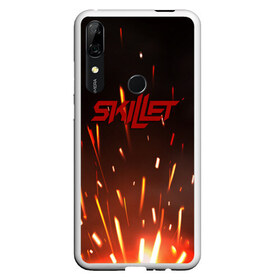 Чехол для Honor P Smart Z с принтом Skillet band в Курске, Силикон | Область печати: задняя сторона чехла, без боковых панелей | Тематика изображения на принте: jen ledger | john cooper | skillet | skillet band | skillet feel invincible | skillet rise