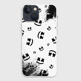 Чехол для iPhone 13 mini с принтом MARSHMELLO   МАРШМЕЛЛОУ в Курске,  |  | face | logo | marsh | marshmallow | marshmello | marshmelo | mello | smile | лицо | лого | маршмеллов | маршмеллоу | маршмеллу | маршмело | маршмелов | маршмелоу | маска | музыка | рожица | символ | смайл | улыбка