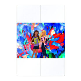 Магнитный плакат 2Х3 с принтом Две подружки в Курске, Полимерный материал с магнитным слоем | 6 деталей размером 9*9 см | девочкам | девушкам | друзья | лучшей подруге | подруги