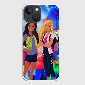 Чехол для iPhone 13 mini с принтом Две подружки в Курске,  |  | девочкам | девушкам | друзья | лучшей подруге | подруги