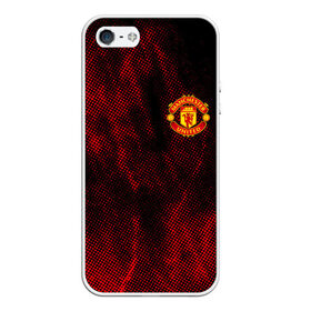 Чехол для iPhone 5/5S матовый с принтом MANCHESTER UNITED. в Курске, Силикон | Область печати: задняя сторона чехла, без боковых панелей | fc | football | football club | manchester united | sport | английский профессиональный футбольный клуб | манчестер юнайтед | спорт | уефа | униформа | фирменные цвета | фк | футбол | футбольный клуб