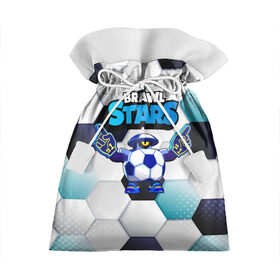 Подарочный 3D мешок с принтом Mascot Darryl Талисман brawl stars в Курске, 100% полиэстер | Размер: 29*39 см | brawl | brawl stars | brawlstars | brawl_stars | jessie | mascot darryl | бравл | бравлстарс | дэрил | маскот | мяч | футбол | футбольный мяч