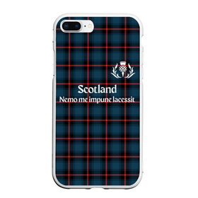 Чехол для iPhone 7Plus/8 Plus матовый с принтом Шотландия в Курске, Силикон | Область печати: задняя сторона чехла, без боковых панелей | Тематика изображения на принте: england | scotland | англия | великобритания | волынка | девиз | килт | клан | клетка | королевство | шотландия | шотландка
