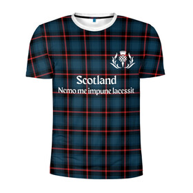 Мужская футболка 3D спортивная с принтом Шотландия в Курске, 100% полиэстер с улучшенными характеристиками | приталенный силуэт, круглая горловина, широкие плечи, сужается к линии бедра | Тематика изображения на принте: england | scotland | англия | великобритания | волынка | девиз | килт | клан | клетка | королевство | шотландия | шотландка