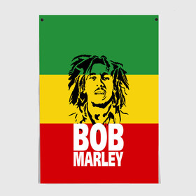 Постер с принтом Bob Marley в Курске, 100% бумага
 | бумага, плотность 150 мг. Матовая, но за счет высокого коэффициента гладкости имеет небольшой блеск и дает на свету блики, но в отличии от глянцевой бумаги не покрыта лаком | bob | bob marley | движение | музыка | рэгги | свобода | стиль | счастье | ямайка
