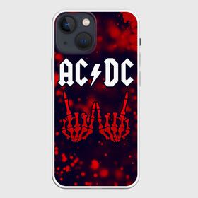 Чехол для iPhone 13 mini с принтом AC DС в Курске,  |  | ac dc | acdc | back to black | highway to hell | logo | music | rock | айси | айсидиси | диси | лого | логотип | молния | музыка | рок | символ | символика | символы | эйси | эйсидиси