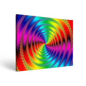 Холст прямоугольный с принтом Цветной гипноз в Курске, 100% ПВХ |  | насыщенные цвета | радуга | спираль | цвет | цвета | яркие цвета | ярко