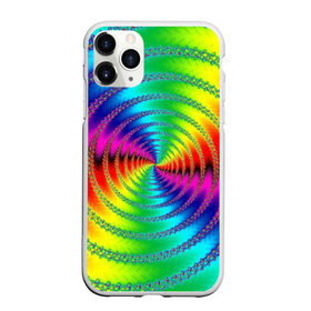 Чехол для iPhone 11 Pro матовый с принтом Цветной гипноз в Курске, Силикон |  | насыщенные цвета | радуга | спираль | цвет | цвета | яркие цвета | ярко