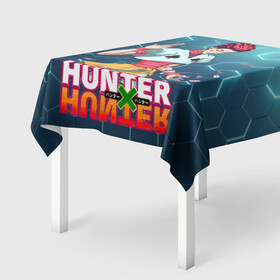 Скатерть 3D с принтом Хисока Hunter x Hunter в Курске, 100% полиэстер (ткань не мнется и не растягивается) | Размер: 150*150 см | Тематика изображения на принте: anime | hunter | hunter x hunter | zoldyck | аниме | зодиак | охотник | охотники | хисока