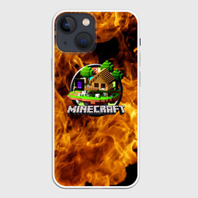 Чехол для iPhone 13 mini с принтом Minecraft в Курске,  |  | craft | creeper | dungeon | dungeons | earth | game | logo | mine | minecraft | minecraft dungeons | mobile | online | дунгеонс | земля | зомби | игра | крипер | лого | майкрафт | майнкрафт | онлайн | подземелье