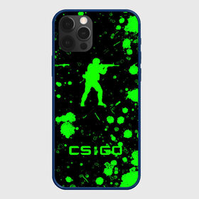 Чехол для iPhone 12 Pro с принтом CS:GO logo в Курске, силикон | область печати: задняя сторона чехла, без боковых панелей | american | counter strike | cs go | автомат | америка | армия | бой | брызги | война | детям | игра | капли | кислотный | контр страйк | краска | логотипы игр | мальчикам | монстр | неоновый | оружие | пацанские | пятна