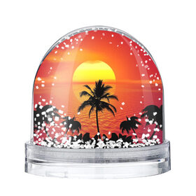 Снежный шар с принтом Пальмы на фоне моря в Курске, Пластик | Изображение внутри шара печатается на глянцевой фотобумаге с двух сторон | summer | восход | гаваи | гавайская | закат | лето | море | океан | отдых | отпуск | пальма | пальмы | солнце | туризм | туристическая