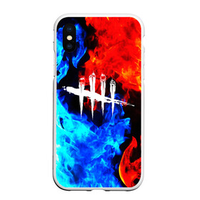 Чехол для iPhone XS Max матовый с принтом DEAD BY DAYLIGHT в Курске, Силикон | Область печати: задняя сторона чехла, без боковых панелей | dbd | dead by daylight | game | survival horror | дбд | игры | мертвецы | мертвы к рассвету | призраки