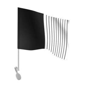 Флаг для автомобиля с принтом Dark knite в Курске, 100% полиэстер | Размер: 30*21 см | artwork | dark knite | two face | линии | полоски
