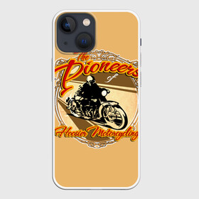 Чехол для iPhone 13 mini с принтом Hoosier Motorcycling в Курске,  |  | motorcycle | байкеры | мотоциклы | пионеры
