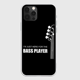 Чехол для iPhone 12 Pro с принтом BASS PLAYER (GUITAR) в Курске, силикон | область печати: задняя сторона чехла, без боковых панелей | guitar | nick senpai | бас | бас гитара | гитара | марченко | никита марченко