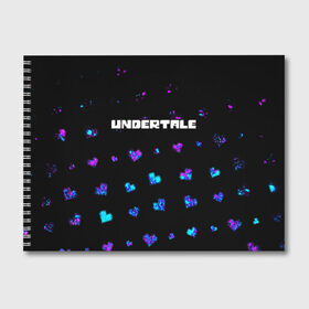 Альбом для рисования с принтом UNDERTALE АНДЕРТЕЙЛ в Курске, 100% бумага
 | матовая бумага, плотность 200 мг. | annoying | asriel | chara | dog | frisk | game | games | logo | papyrus | sans | tale | under | undertale | азриэль | андер | андертейл | игра | игры | лого | логотип | надоедливая | папирус | санс | сердечко | сердце | символ | символы | собака 