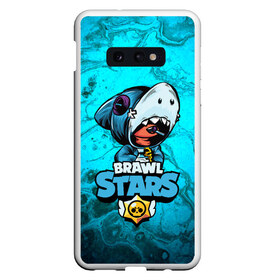 Чехол для Samsung S10E с принтом BRAWL STARS LEON SHARK в Курске, Силикон | Область печати: задняя сторона чехла, без боковых панелей | brawl | brawl stars | brawlstars | crow | fire | flame | game | leon | loen | phoenix | shark | star | stars | акула | бравл | браво | вода | звезда | звезды | игра | леон | огонь | пламя | стар | старс | феникс