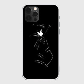 Чехол для iPhone 12 Pro Max с принтом Кирито в Курске, Силикон |  | art | asuna | kazuto | kirito | online | sao | sword | yuuki | асуна | кадзуто | кирито | мастера | меча | мечник | онлайн | сао | черный | юки