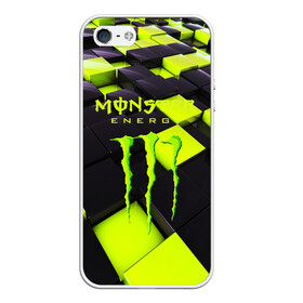 Чехол для iPhone 5/5S матовый с принтом MONSTER ENERGY в Курске, Силикон | Область печати: задняя сторона чехла, без боковых панелей | energy | monster energy | кофеин | монстр | монстр энерджи | напиток | таурин | энергетик | энергетический напиток