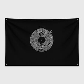 Флаг-баннер с принтом JOY DIVISION в Курске, 100% полиэстер | размер 67 х 109 см, плотность ткани — 95 г/м2; по краям флага есть четыре люверса для крепления | ian curtis | joy division | rock | unknown pleasures | иэн кёртис | рок