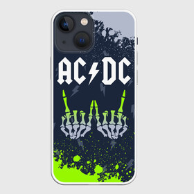 Чехол для iPhone 13 mini с принтом AC DС в Курске,  |  | ac dc | acdc | back to black | highway to hell | logo | music | rock | айси | айсидиси | диси | лого | логотип | молния | музыка | рок | символ | символика | символы | эйси | эйсидиси