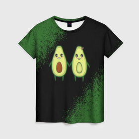 Женская футболка 3D с принтом Авокадо в Курске, 100% полиэфир ( синтетическое хлопкоподобное полотно) | прямой крой, круглый вырез горловины, длина до линии бедер | авокадо | веган | еда блогеров | мемы | минимализм | прикольные картинки | прикольные надписи | растение | смешное авокадо | фрукт