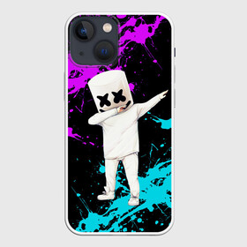 Чехол для iPhone 13 mini с принтом MARSHMELLO в Курске,  |  | dj | marshmello | marshmellow | usa | америка | клуб | клубная музыка | мармело | маршмелло | маршмеллоу | музыка | музыкант