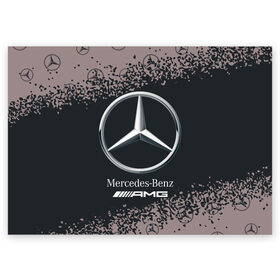 Поздравительная открытка с принтом MERCEDES / МЕРСЕДЕС в Курске, 100% бумага | плотность бумаги 280 г/м2, матовая, на обратной стороне линовка и место для марки
 | Тематика изображения на принте: amg | auto | bens | benz | logo | merc | mercedes | mercedes benz | mersedes | moto | star | vthctltc | авто | амг | бенц | звезда | класс | лого | логотип | мерин | мерс | мерседес | мерседес бенц | мото | символ | символы | ьуксувуы
