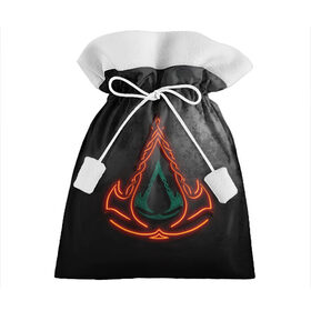 Подарочный 3D мешок с принтом Assassins Creed Valhalla в Курске, 100% полиэстер | Размер: 29*39 см | Тематика изображения на принте: eivor | valhalla | vikings | вальгалла | вальхалла | викинги | эйвор