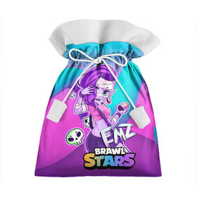 Подарочный 3D мешок с принтом Emz Brawl stars ЭМЗ в Курске, 100% полиэстер | Размер: 29*39 см | Тематика изображения на принте: brawl | brawl stars | brawlstars | brawl_stars | emz | jessie | амз | бравл | бравлстарс | эма | эмз